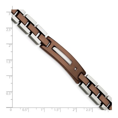 Stainless Steel Diamond IP Bracelet – view 7