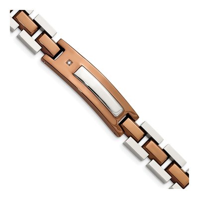 Stainless Steel Diamond IP Bracelet