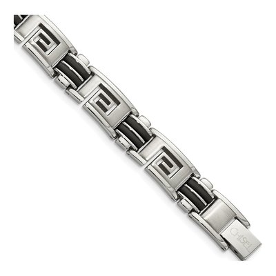 Stainless Steel Greek Key Bracelet