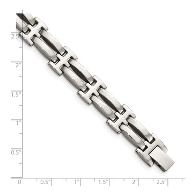 Men's Chisel Stainless Steel Link Bracelet 8.5" – view 6