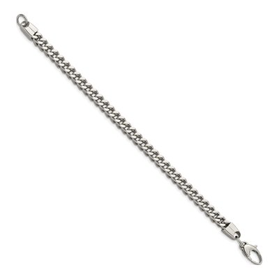 Stainless Steel 6mm Franco Chain Anklet – view 4