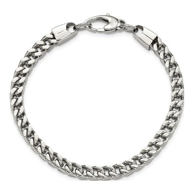Stainless Steel 6mm Franco Chain Anklet – view 5