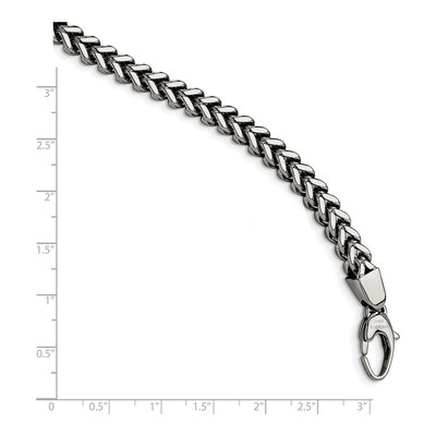 Stainless Steel 6mm Franco Chain Anklet – view 6
