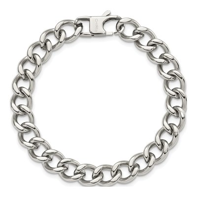 Stainless Steel Curb Bracelet – view 5