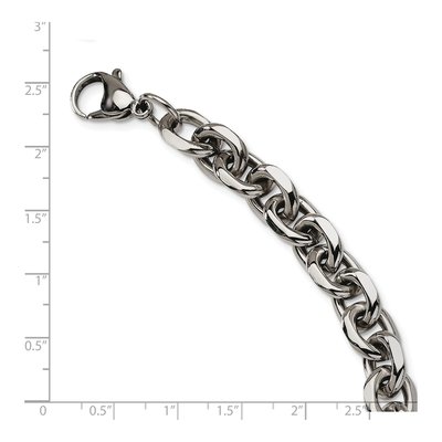 Stainless Steel Cable Link Bracelet – view 6
