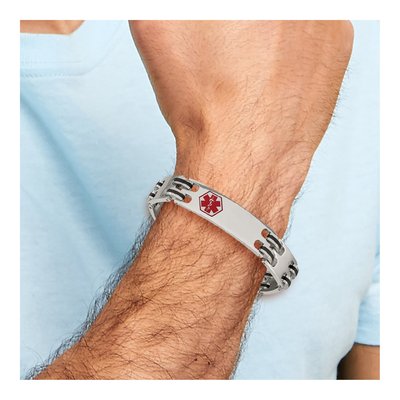 Stainless Steel Medical ID Bracelet – view 7
