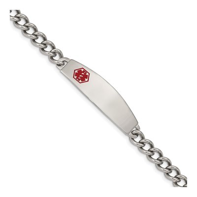 Stainless Steel Medical ID Curb Bracelet