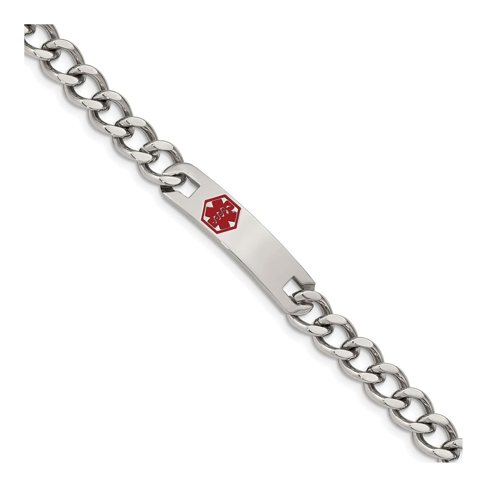 Stainless Steel Medical ID Curb Bracelet
