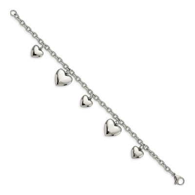 Stainless Steel Hearts Bracelet – view 4