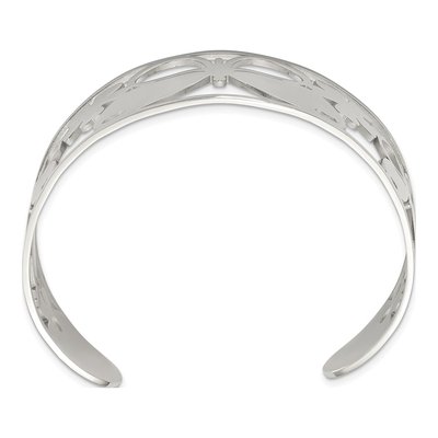Stainless Steel Butterfly Cuff Bracelet – view 5