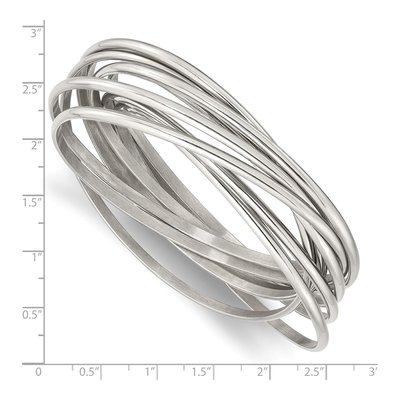 Stainless Steel 9-Piece Set Bangle Bracelet – view 6