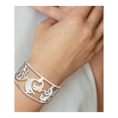 Stainless Steel Dolphins Cuff Bracelet – view 7