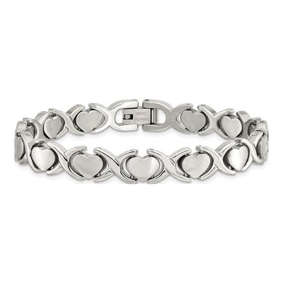 Chisel Stainless Steel Stampato Link Bracelet – view 5