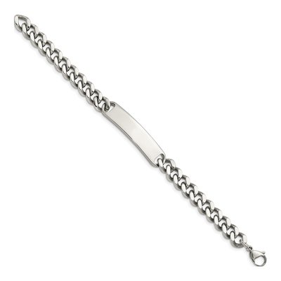 Stainless Steel Curb ID Bracelet – view 4