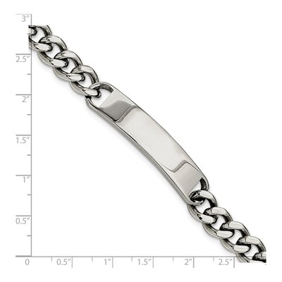 Stainless Steel Curb ID Bracelet – view 6