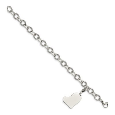 Stainless Steel Heart Bracelet – view 4