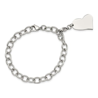 Stainless Steel Heart Bracelet – view 5