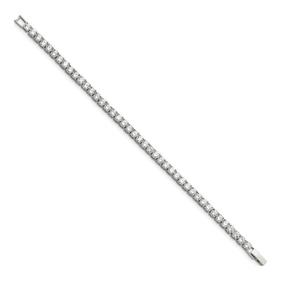 Stainless Steel CZ Tennis Bracelet – view 4