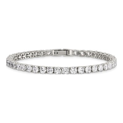 Stainless Steel CZ Tennis Bracelet – view 5