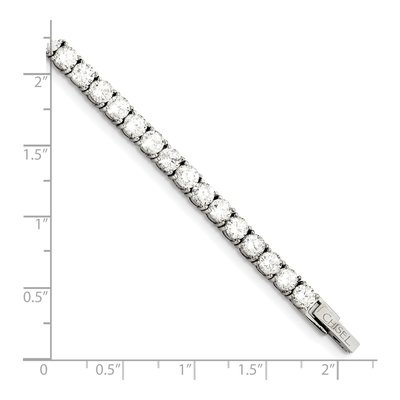 Stainless Steel CZ Tennis Bracelet – view 6