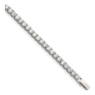 Stainless Steel CZ Tennis Bracelet