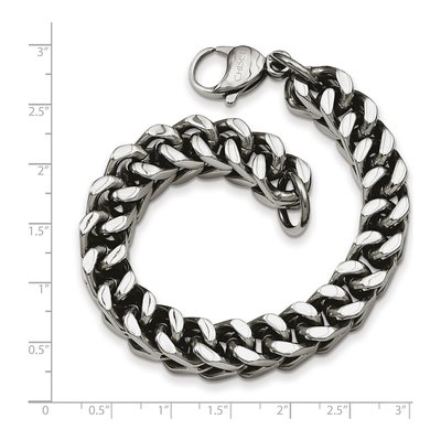 Men's Stainless Steel 10mm Wheat Chain Anklet – view 7