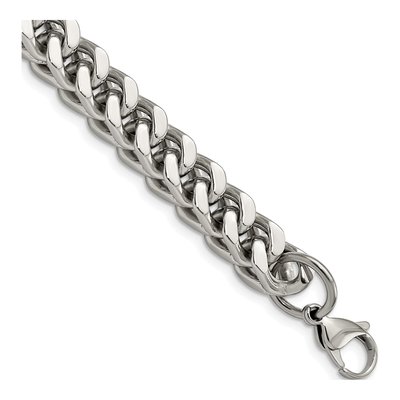 Men's Stainless Steel 10mm Wheat Chain Anklet