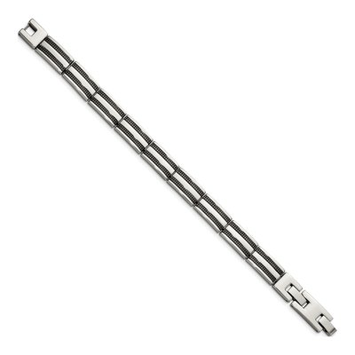 Black Stainless Steel Link Bracelet – view 4