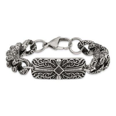 Stainless Steel Agate Cross Bracelet – view 5