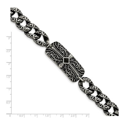 Stainless Steel Agate Cross Bracelet – view 6