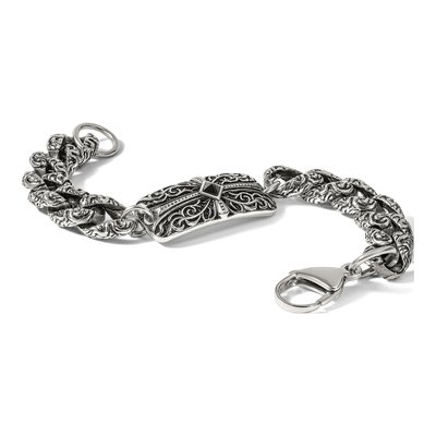 Stainless Steel Agate Cross Bracelet – view 8