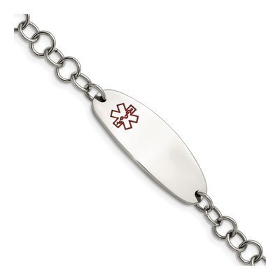 Stainless Steel Medical ID Bracelet