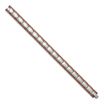 Stainless Steel Brown IP Link Bracelet – view 4