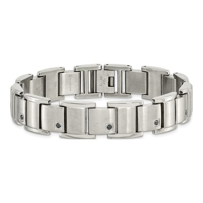 Stainless Steel 3/8 ct tw Diamond Bracelet – view 5
