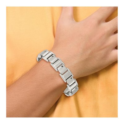 Stainless Steel 3/8 ct tw Diamond Bracelet – view 7