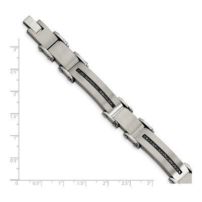 Stainless Steel 1/2 ct tw Diamond Bracelet – view 6