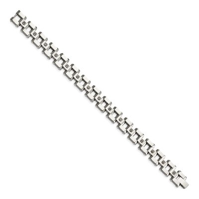Stainless Steel 1 ct tw Diamond Bracelet – view 4