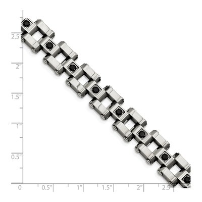 Stainless Steel 1 ct tw Diamond Bracelet – view 6