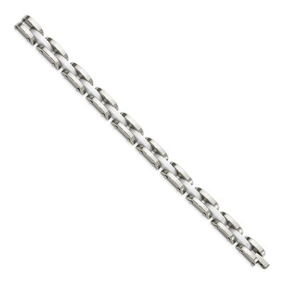 Stainless Steel Ceramic Link Bracelet – view 4