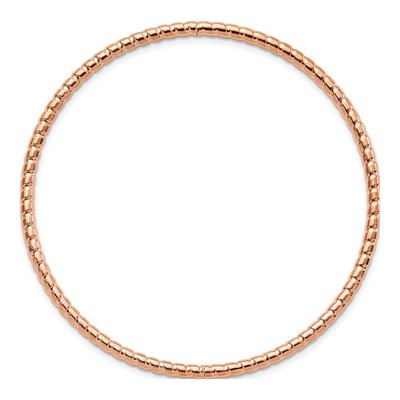 Stainless Steel IP Textured Bangle Bracelet – view 5