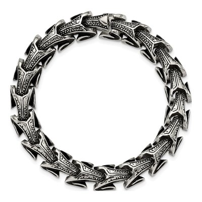 Stainless Steel Dragon Scale Link Bracelet – view 6