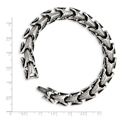 Stainless Steel Dragon Scale Link Bracelet – view 8