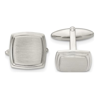 Men's Stainless Steel Square Cufflinks