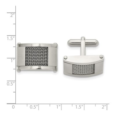 Men's Stainless Steel Cufflinks – view 3