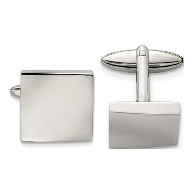 Stainless Steel Square Cufflinks for Men