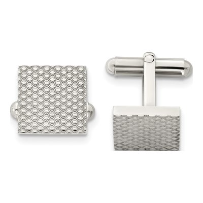 Men's Stainless Steel Polished Cufflinks