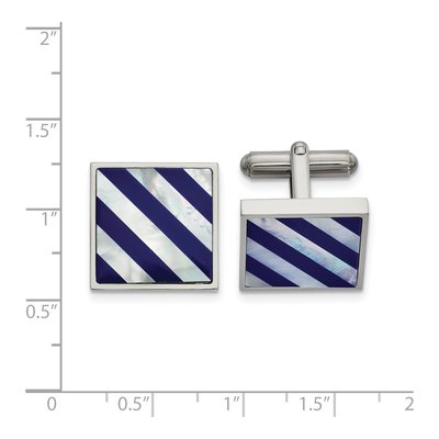 Men's Stainless Steel Cufflinks – view 2