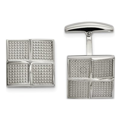 Stainless Steel Square Cufflinks for Men