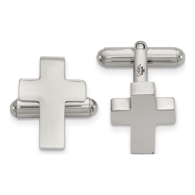 Stainless Steel Cross Cufflinks