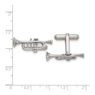 Stainless Steel Trumpet Cufflinks for Men – view 3